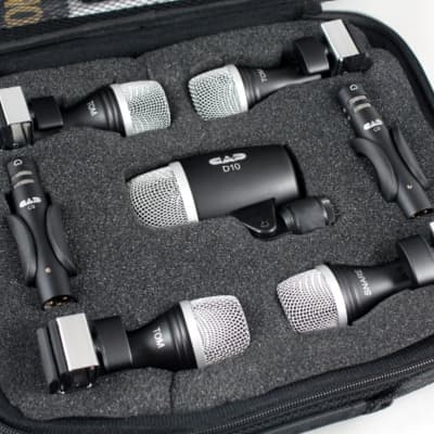 CAD Stage 7 Drum Microphone Pack with Short Tripod Microphone