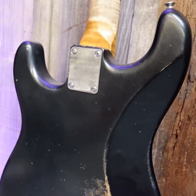 Keith Holland Custom S-ANS #1326 - Black Nitro with Red Tortoiseshell Pickguard image 19