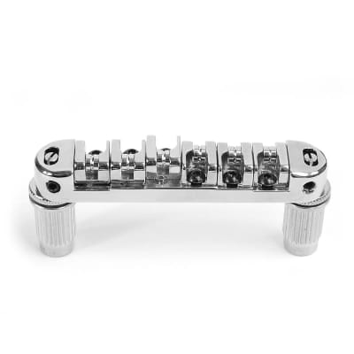 Golden Age Adjustable Wraparound Bridge, Chrome | Reverb