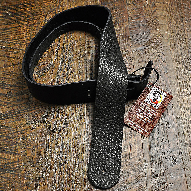 Lakota Leathers Guitar Strap 2 Inch Black Reverb