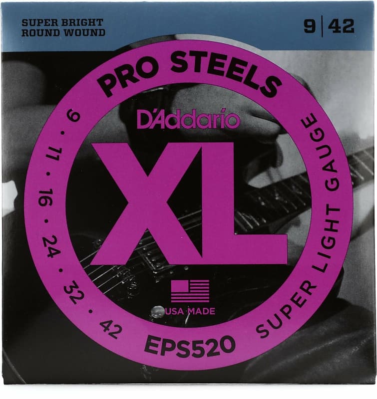 D'Addario Pro Steel Super Light EPS520 9-42 image 1