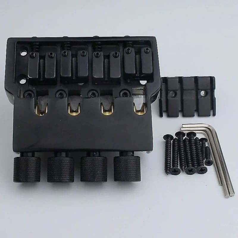 4 String Headless Bass Bridge with Roller Saddles Reverb