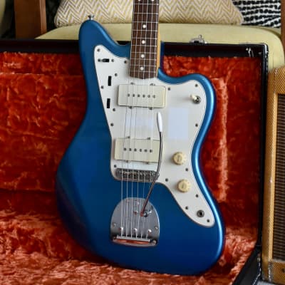 1997 Fender Japan O-Serial JM66 ’62 Reissue Jazzmaster Lake Placid Blue w/Matching Headstock CIJ Offset image 2