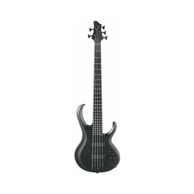 Ibanez BTB625EXBKF BTB Iron Label 5-String Electric Bass Guitar (Right-Hand, Black Flat) for sale