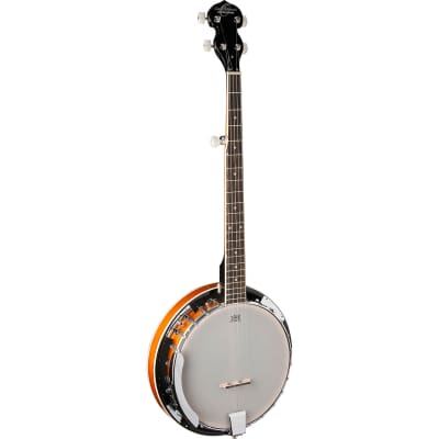Oscar Schmidt OB4 Bluegrass Closed-Back 5-String Resonator Banjo, Natural for sale