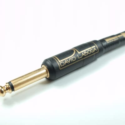 8m/26ft David Laboga / High End Instrument Cables / Improve your sound with Perfection Gold in BLACK image 4