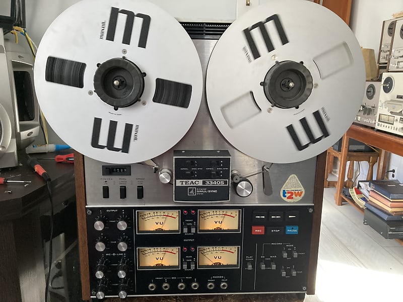 Teac A-3340S 4 Track Vintage Analogue Reel To Reel Tape Recorder