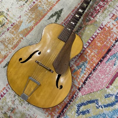 Vintage 1940s Harmony Cremona VN - Natural Archtop with Hardshell Case |  Reverb