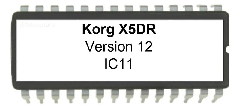 Korg X5DR – Version 12 Upgrade Firmware OS Update for X5-DR image 1