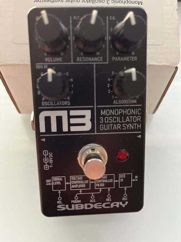 Subdecay M3 Monophonic Guitar Synth 2021 Black Reverb