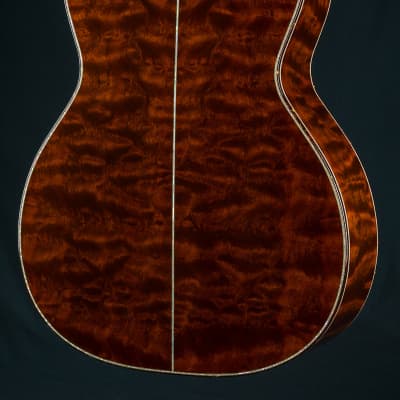 Santa Cruz OM-45 Renaissance Cedar and ‘The Tree’ Mahogany Custom with Japanese Awabi Pearl NEW image 17