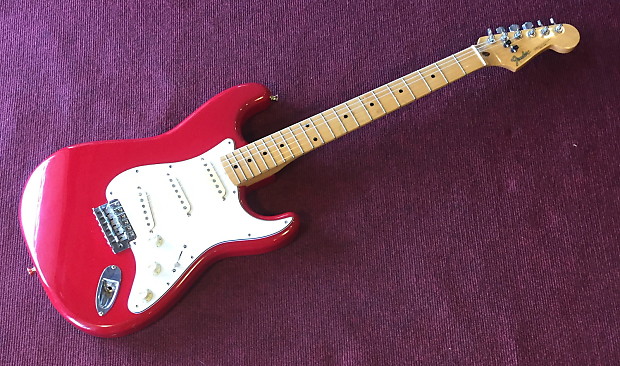 Fender Straocaster 1984-7 Red/Maple image 1