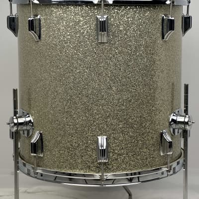 Rogers 22/20/12/13/16/5x14" VIDEO 60's Holiday Drum Set - Silver Sparkle Brockstein's Music image 24