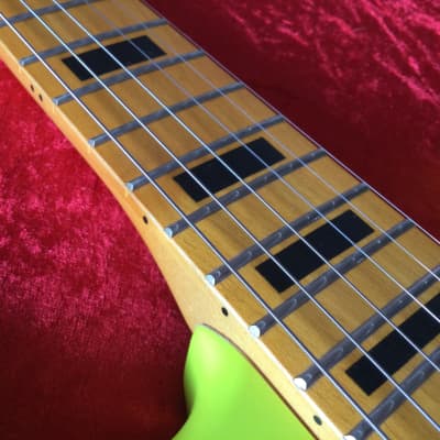 Martyn Scott Instruments Custom Built Partscaster Guitar in Matt Neon Yellow image 14