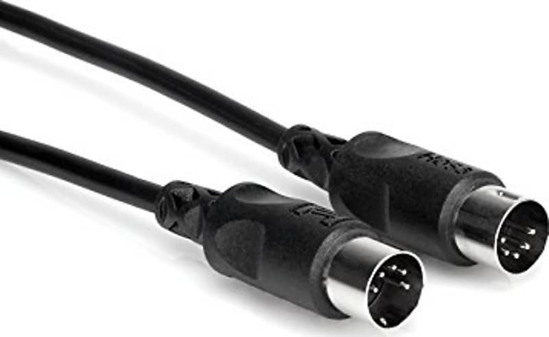 Hosa MIDI 5-Pin Standard Cable Black - 20' image 1