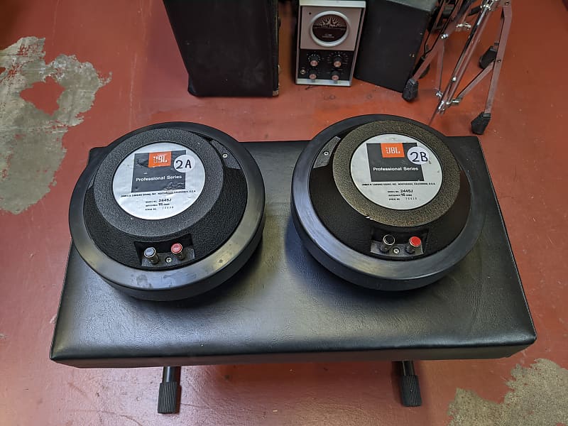 Matched Pair #2 - 1989 JBL 2445J 150 Watt 2" Throat Horn Drivers - Look Really Good - Sound Great! image 1