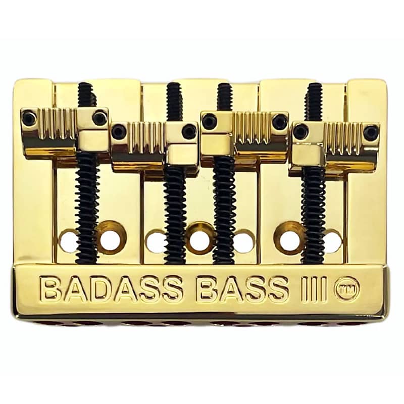 Leo Quan Badass III 4-String Bass Bridge Grooved Saddles Gold BB-3343-002 image 1