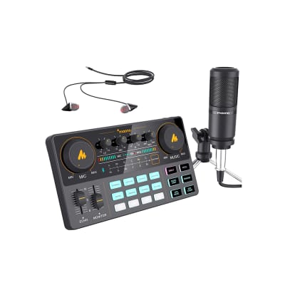 Maono Maonocaster Lite AU-AM200 S1 podcaster mixer and microphone image 4