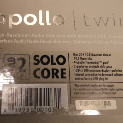 Universal Audio Apollo Twin DUO Thunderbolt Audio Interface 2010s - Silver image 9