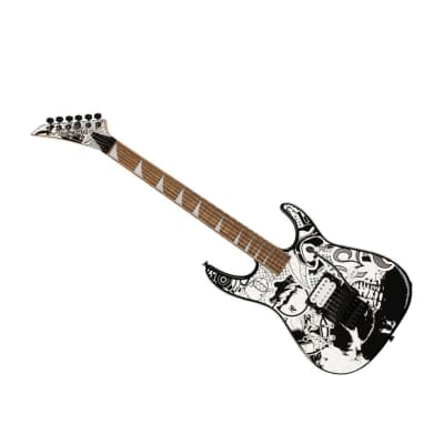 Jackson X Series Dinky DK1 H 6-String Right-Handed Electric Guitar with Laurel Fingerboard and Bolt-On Maple Neck (Skull Kaos) image 5