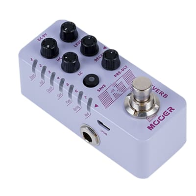 Mooer R7 Digital Reverb Guitar Effects Pedal 7 reverb modes 2020 Light Purple image 4