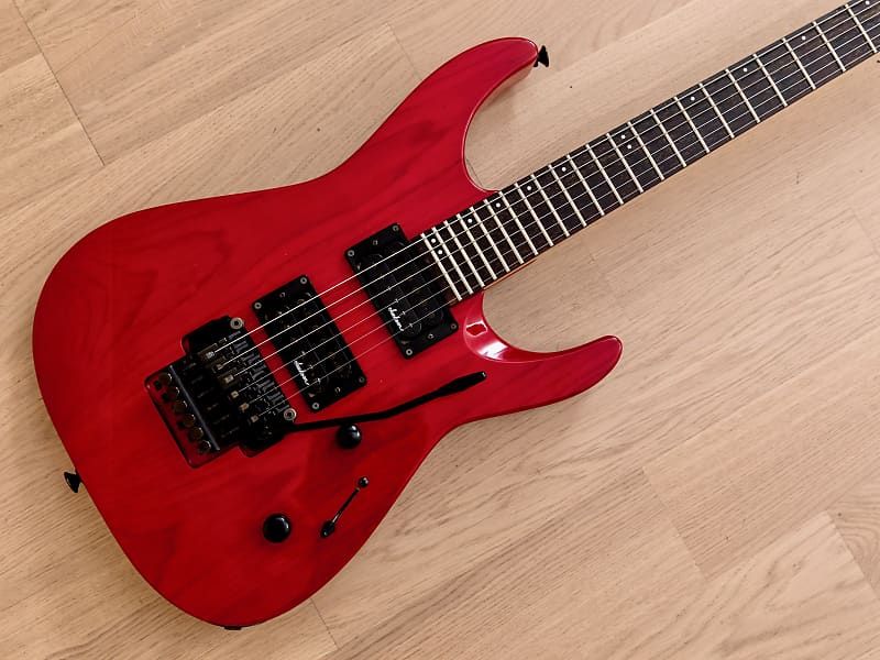 1990 Charvel by Jackson Super Dinky SDK-085-HH See Through Red, Japan