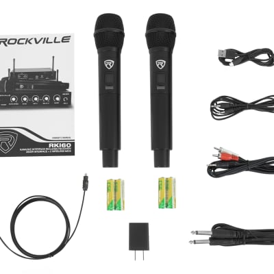 Rockville RKI60 Karaoke Dual Wireless Microphone Mixer For Home Theater System image 6