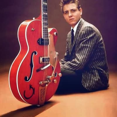 GRETSCH "G6120 Eddie Cochran Signature Hollow Body, Maple Satin" HARDCASE, PAPERS image 14