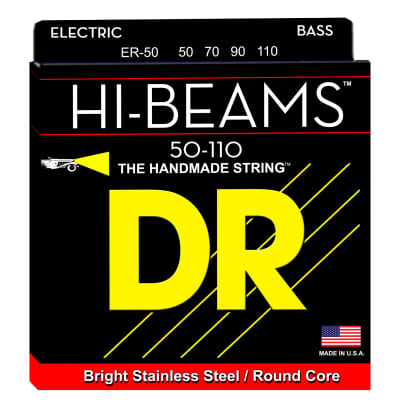 DR Strings ER-50 Heavy 4-String HI-BEAMS Stainless Steel Bass Strings image 1