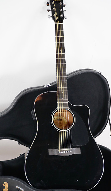 Fender Acoustic Guitar CD-60CE BK-DS-V2 with case | Reverb