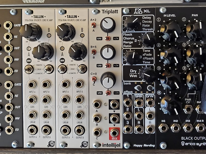 Intellijel Triplatt Eurorack Attenuverter Mixer Module Reverb
