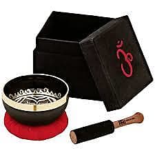 SONIC ENERGY - OM Series Singing Bowl Black Gift Box - SB-OM-300 campana tibetana image 1
