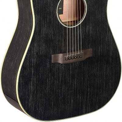 James Neligan YAK-DCFI Dreadnought Cutaway Solid Mahogany Top 6-String Acoustic-Electric Guitar image 1