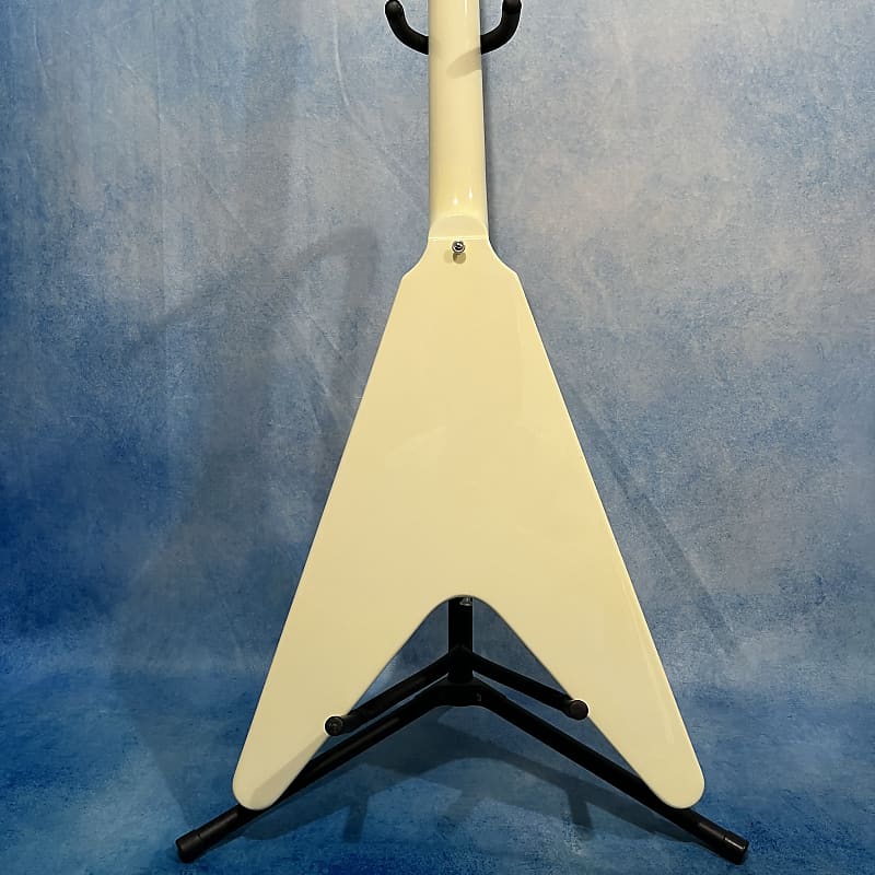 Edwards エドワーズ V字ベース（フライングV）E-FV-103B ケース Edwards E-FV-LTD Flying V Type Vintage White Electric Guitar