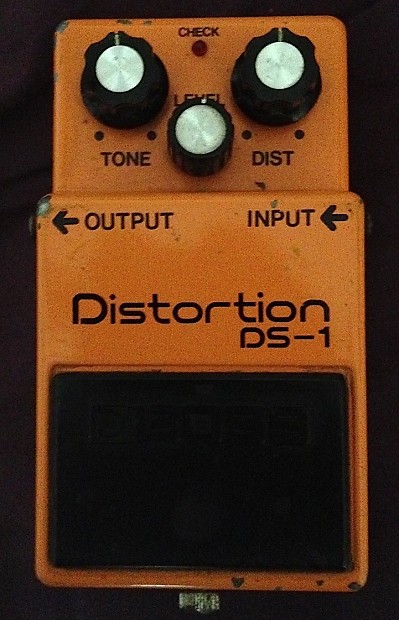 Vintage Aug 1979 BOSS DS-1 Distortion-Silver Screw Long Dash