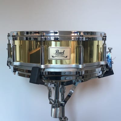 Pearl B-9114 / FB-1450 Free-Floating Brass 14x5 Snare Drum (2nd Gen) 1992  - 2004