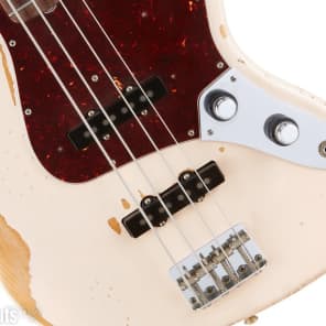 Fender Flea Jazz Bass - Shell Pink  Road Worn image 8