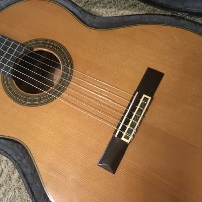 Yamaha C-300 concert classical guitar 1970s Solid Spruce and rosewood back and sides image 6