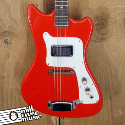 National Valco Supro Colt Guitar Vintage 1960s Red Used image 2