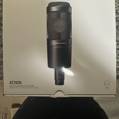 Audio-Technica AT2035 Large Diaphragm Cardioid Condenser Microphone 2010s - Black image 2