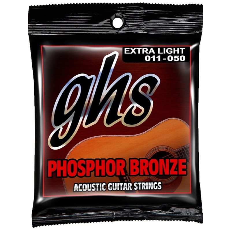 GHS Phosphor Bronze Acoustic Guitar Strings 11-50 image 1
