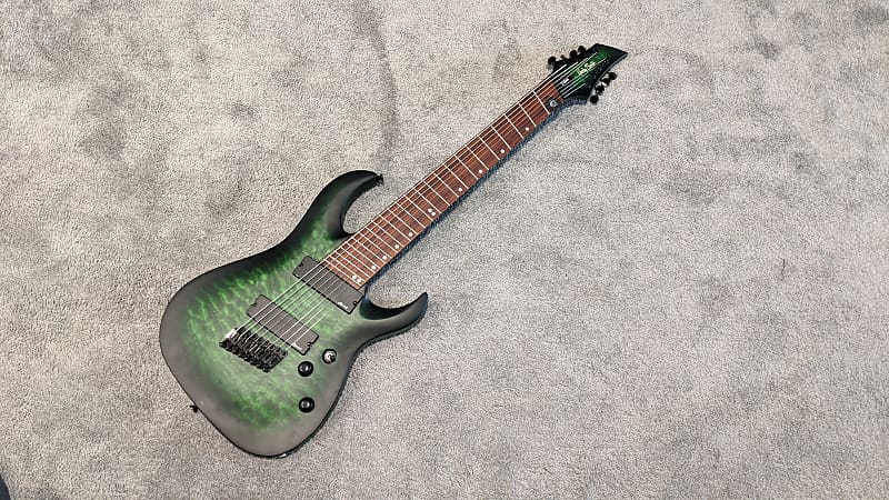 Harley Benton FanFret-8 NT Progressive QEB 2018 Green 8 String
