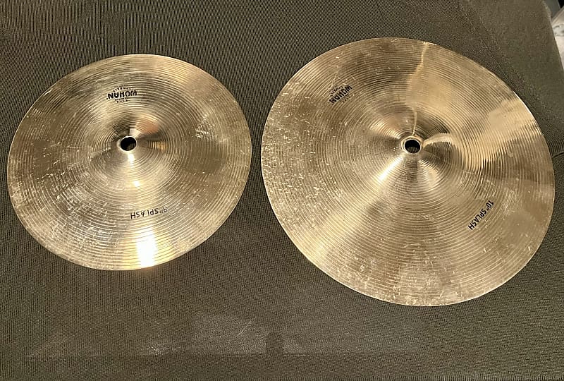 Wuhan PAIR 8" +10" WUSP Splash Cymbals 2010s Reverb