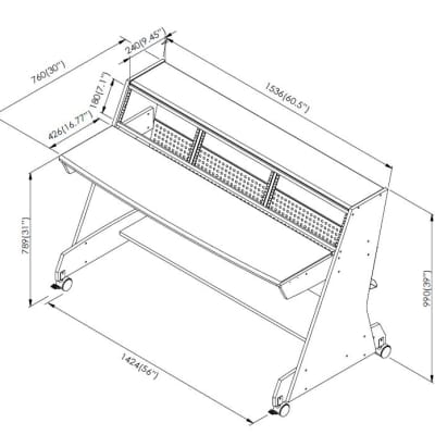 Music Studio Table Desk EX88 Seies 88 Keys Music Studio Desk