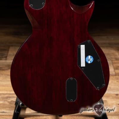 ESP LTD EC-1000 LH Quilted Maple EMG Left-Handed Guitar – See Thru Black Cherry image 7