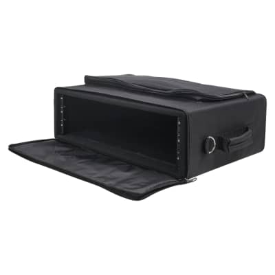 STRB-316B | Portable 3U Rack Bag, Soft Rack Case with 14" Rackable Depth, Plywood Rack Frame, Shoulder Strap, Accessory Pocket image 4