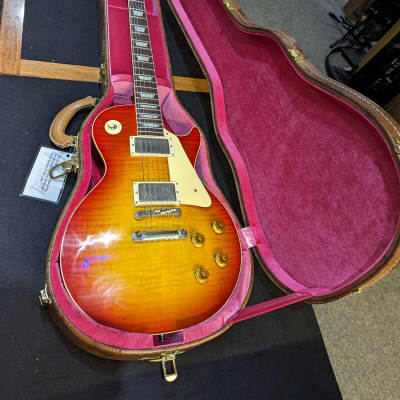 Gibson Custom Shop 1959 Les Paul Standard Reissue - VOS Washed Cherry Sunburst image 9