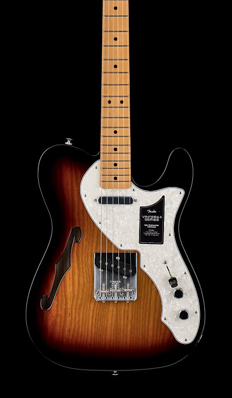 Fender Vintera II '60s Telecaster Thinline - 3-Color Sunburst #39387 image 1