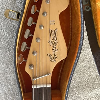 1967 Hagstrom II F-200 Electric Guitar Sunburst + Original Case + Adjustment Tools Made in Sweden Collector Condition image 3