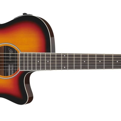 Ibanez AEG7 Acoustic Electric Guitar Right Handed 6 String-VSH : Transparent Vintage Sunburst High Gloss image 2